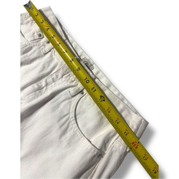 J. Crew White Denim Eyelet Hemline Detail Classic Preppy Feminine Mini Skirt - Picture 11 of 16